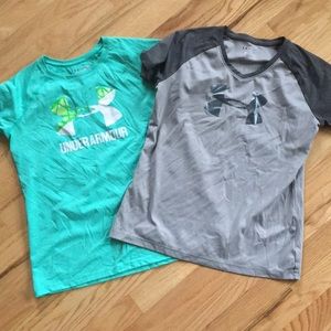 Two dry fit Under Armour t-shirts